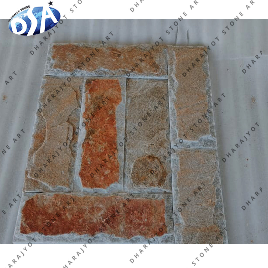 Natural Red Stone Landscaping