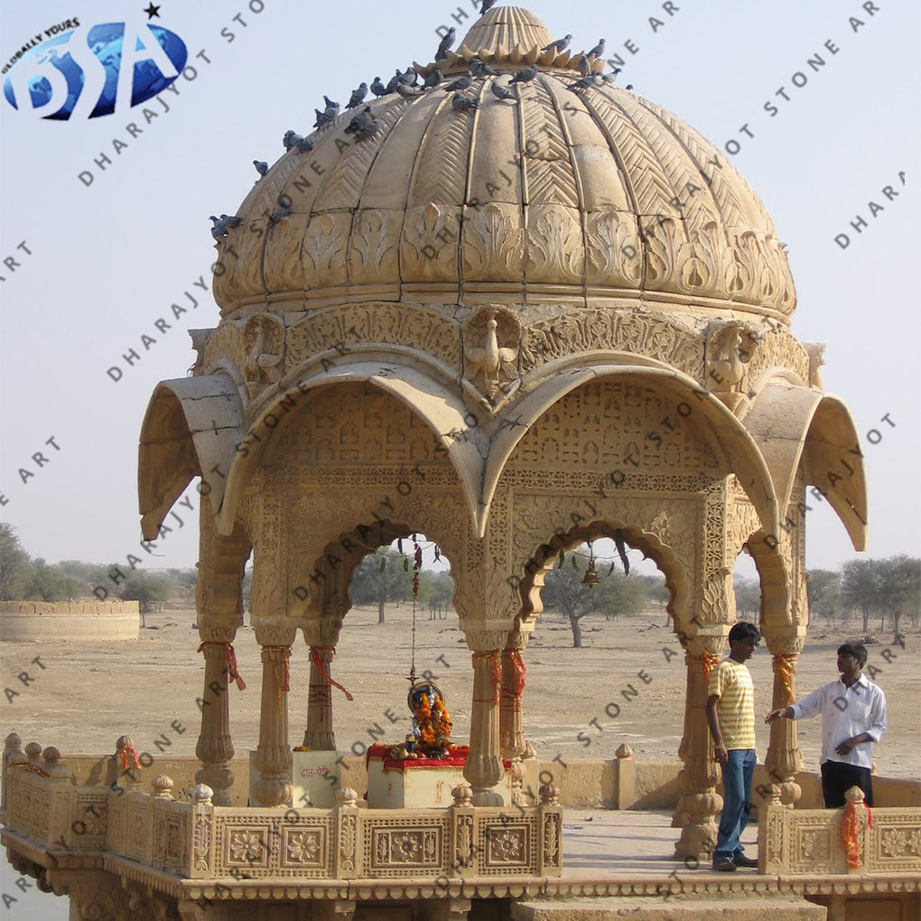 Big Elegant Classic White Marble Garden Gazebo