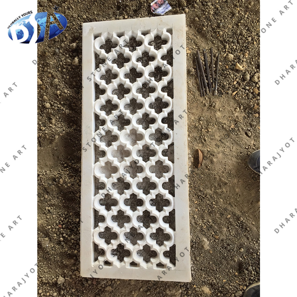 Beautifully Designed Natural Solid Marble Jali