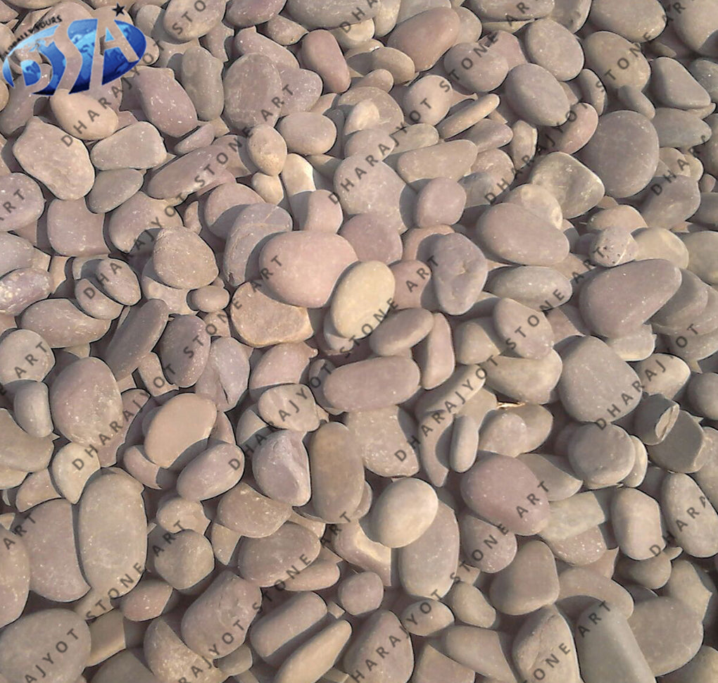 Brown Natural Stone Chocolate River Pebble