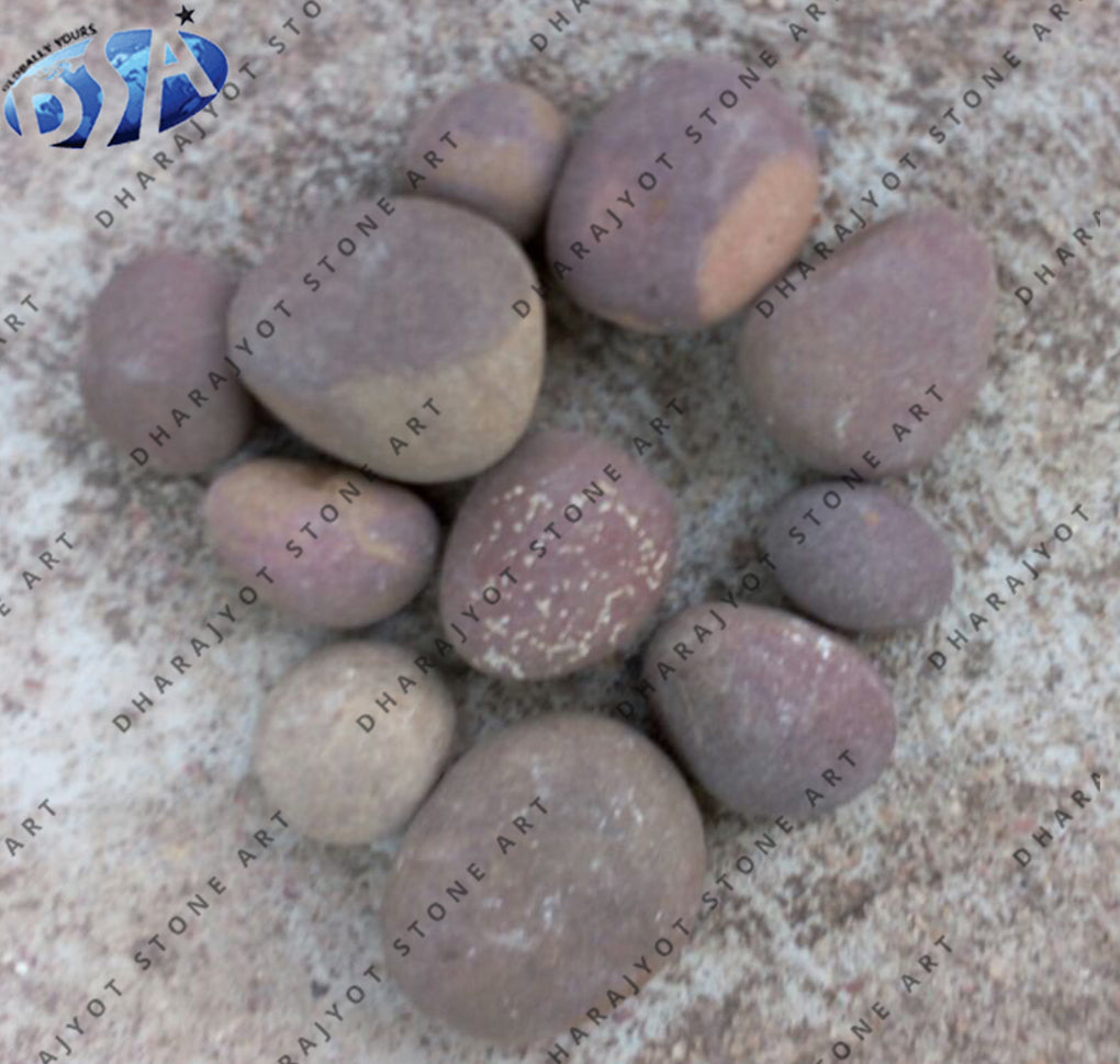 Natural Red River Sandstone Pebbles