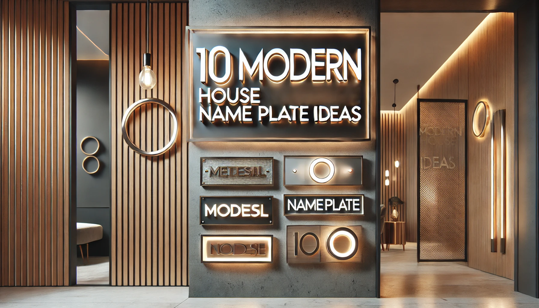 10 Modern House Name Plate Ideas