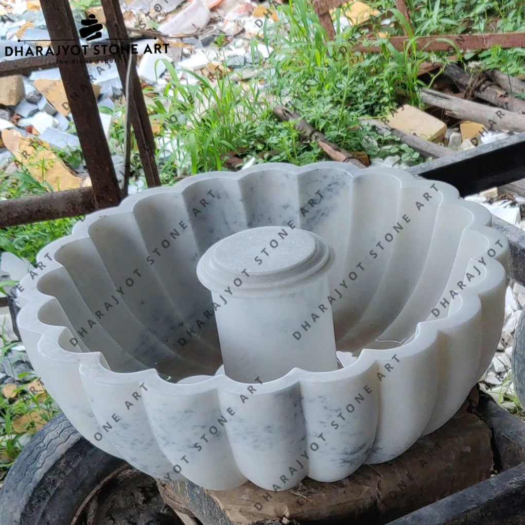 Small Carved Marble Yard Patio Fountains