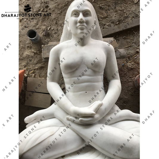 Elegant Handcrafted Stone Sculpture of Woman Statue