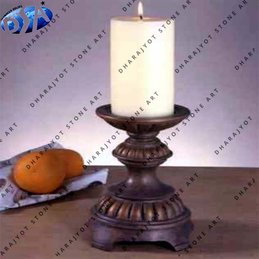 Stone Candle Stand Holder