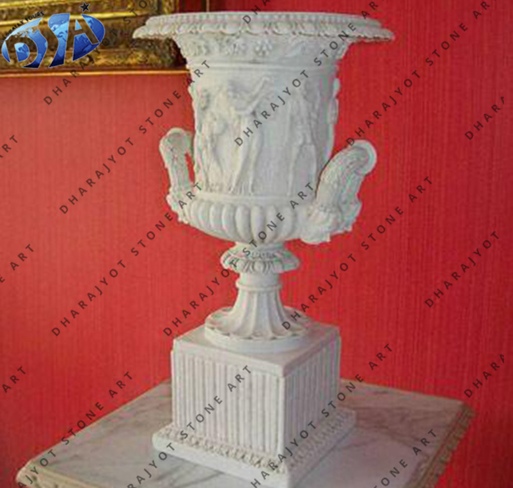 Garden Decoration Luxurious Style Marble Flower Pot