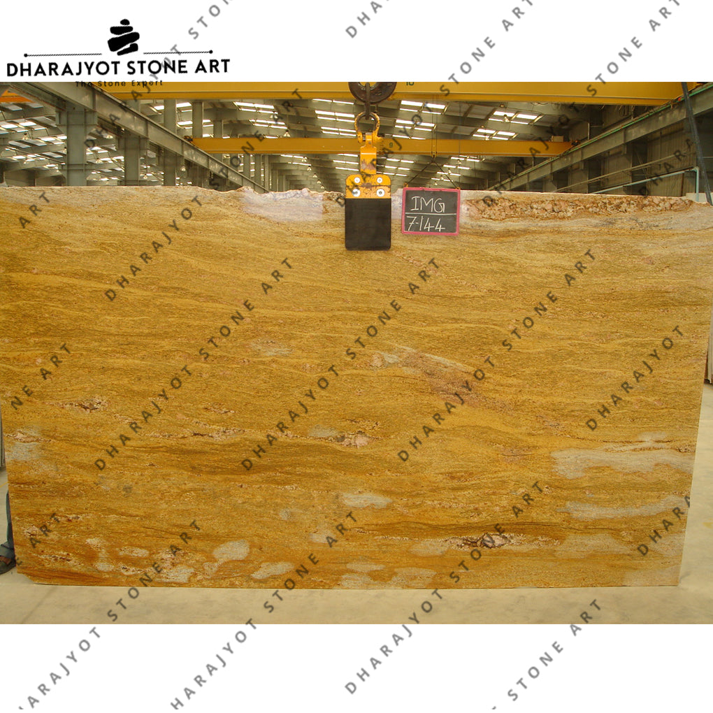 Giallo Travertine Gold Granite Slab