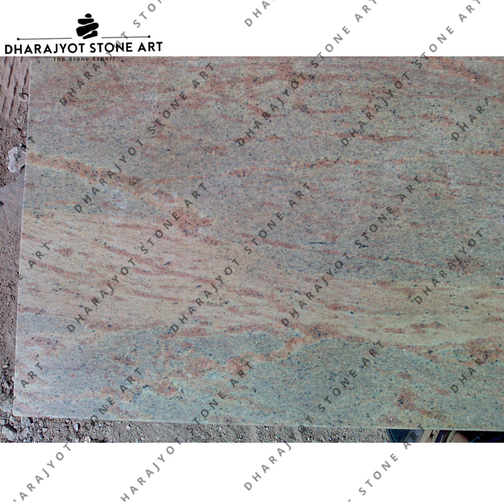 Polished Colombo Juparana Granite Slab