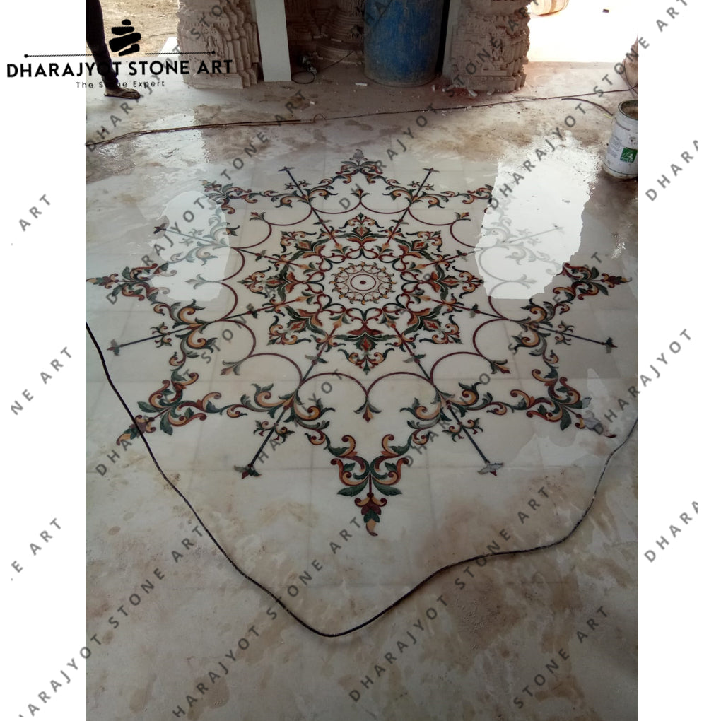 Royal Style Custom Home Interior Inlay Flooring Decoration