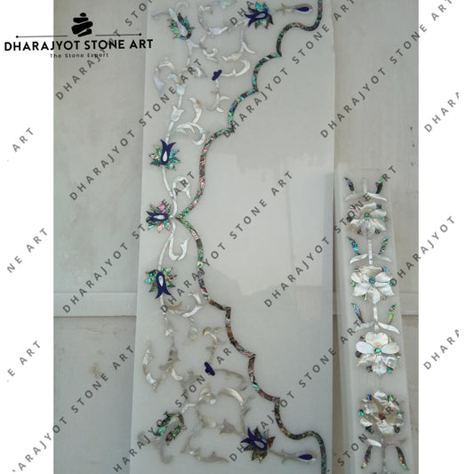 Customize Natural Marble Waterjet Inlay Marble Flooring