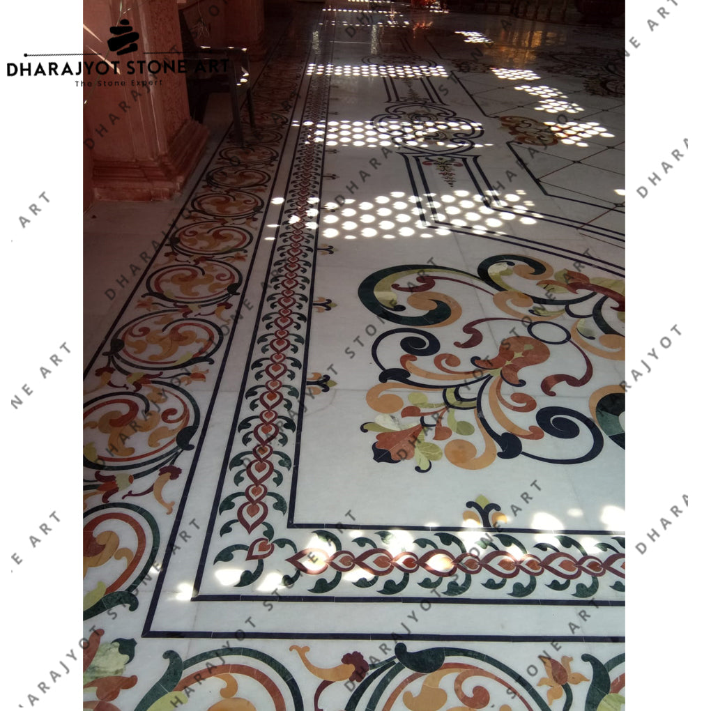 Nature Marble Waterjet Pattern Flooring