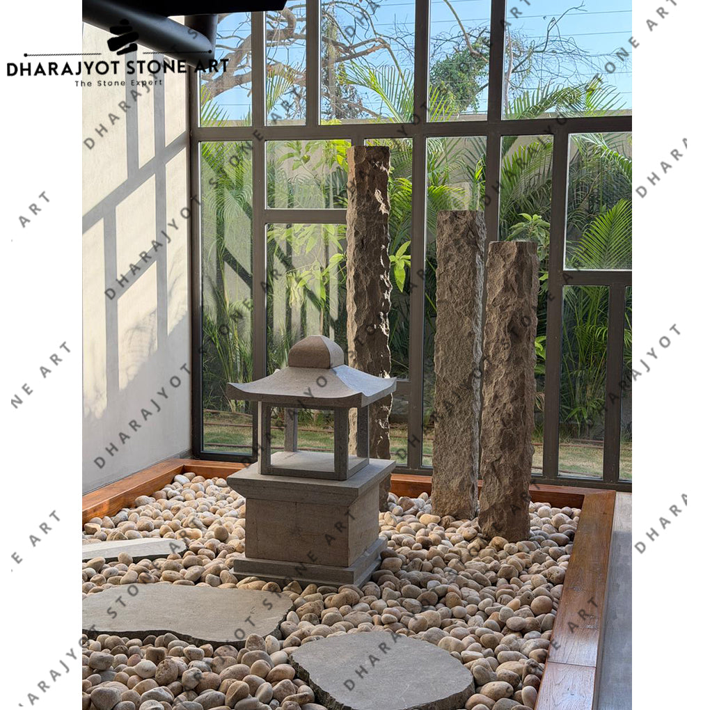 Modern Stone Crafted Garden Lamp