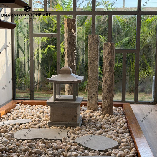 Modern Stone Crafted Garden Lamp