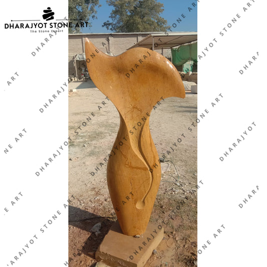 Garden Modern Sculpture Hand-Carved Sandstone Art