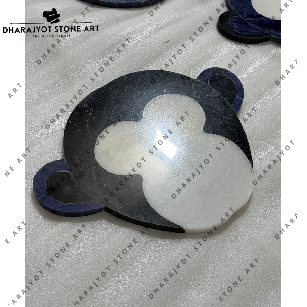 Decorative Blue Monkey Stone Art