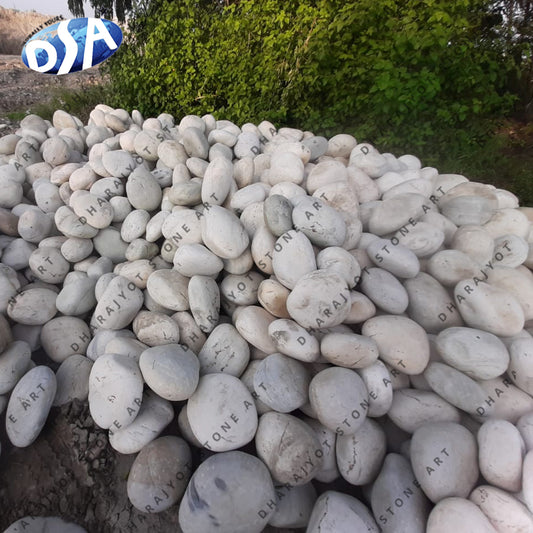 Decoration White Color Mix Color River Pebble