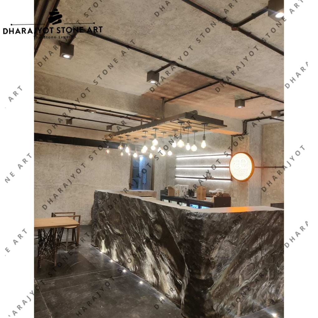 Modern Natural Stone Counter Reception Desk Table