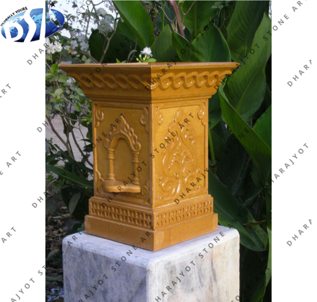 Yellow Sandstone Polished Antique Tulsikyara