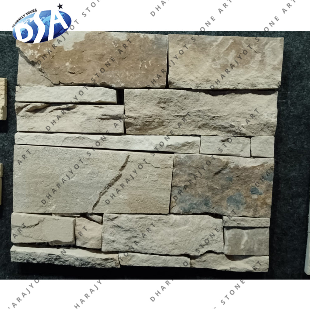 White Grey Natural Stone Wall Cladding