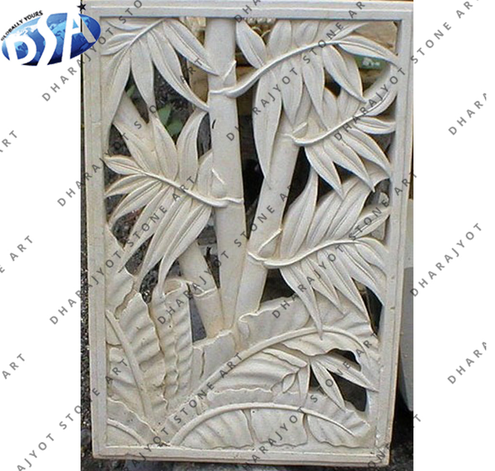 Natural Stone Modern Art Carving Custom Design Wall Hanging