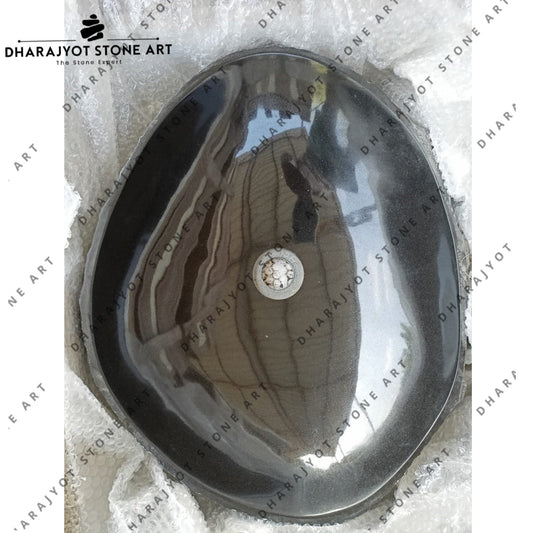 Handmade Organic Shape Polished Natural Stone Counter Top Wash Basin