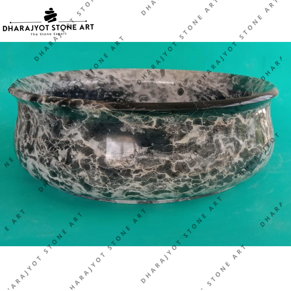 Natural Stone Honed Polished Brown Washbasin