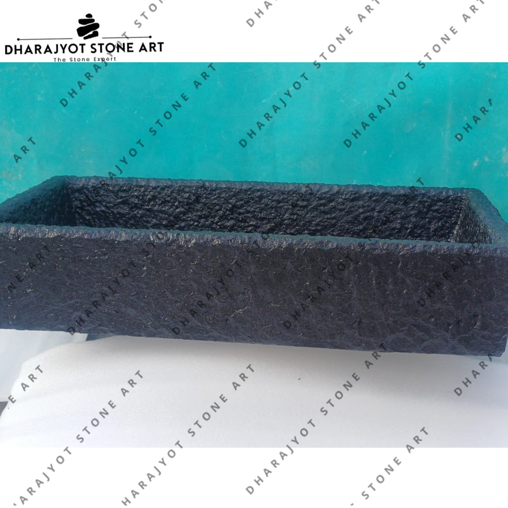 Natural Black Marble Stone Washbasin bathroom sink